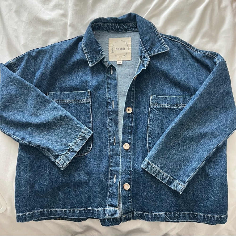 Biscuit Denim Shacket / Jacket size M